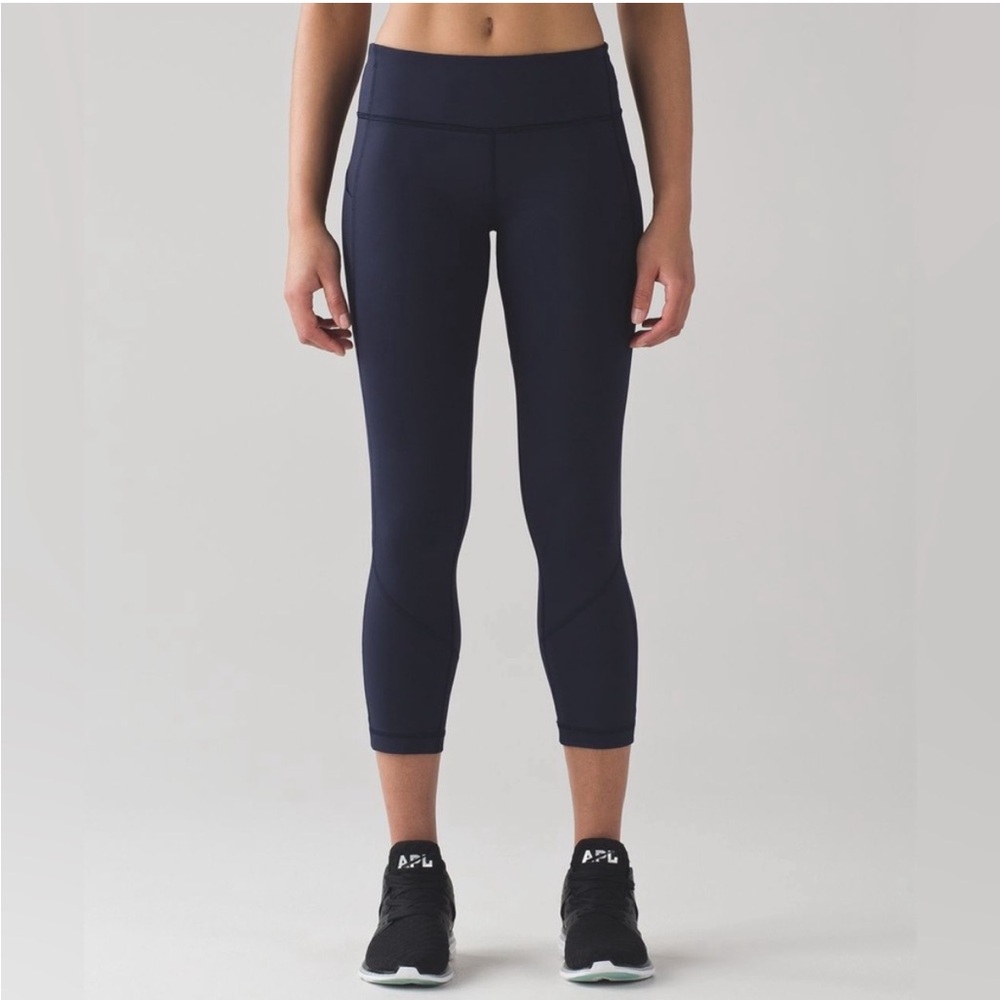 Lululemon Pace Rival Crop *22" Midnight Navy Size 4
